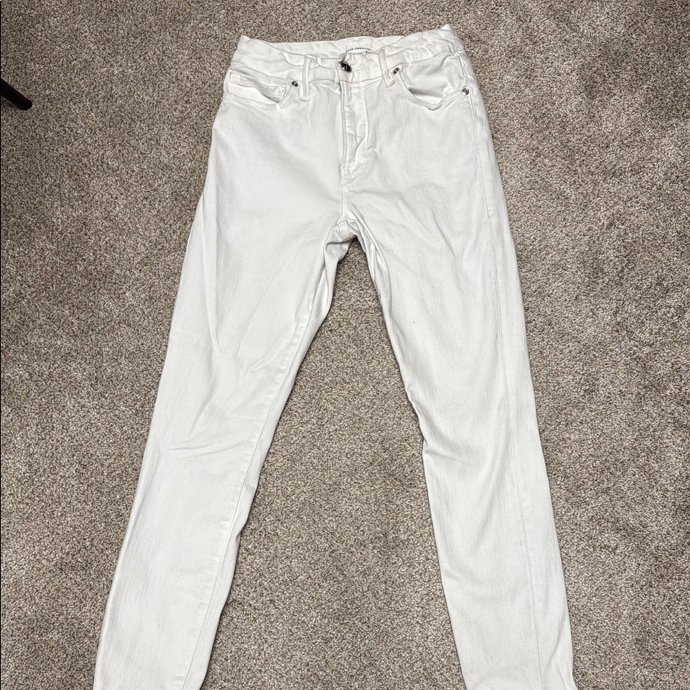 Good American White Denim Jeans